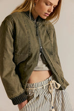 Load image into Gallery viewer, Free People We The Free Jax Washed Bomber/Olive