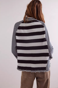 Free People We The Free Punk Playful Tee/Black&White Combo