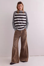 Load image into Gallery viewer, Free People We The Free Punk Playful Tee/Black&amp;White Combo