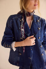 Load image into Gallery viewer, Free People We The Free Imogene Denim Officer Jacket /Ensign Wash