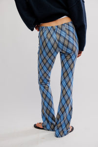 Free People Chloe Knit Pants/Periwinkle Combo