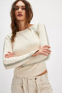 Free People Lost Love Long-Sleeve Top/Tea Combo