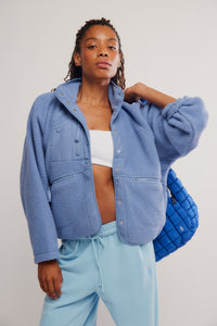 Free People Hit The Slopes Fleece Jacket/Wild Wind