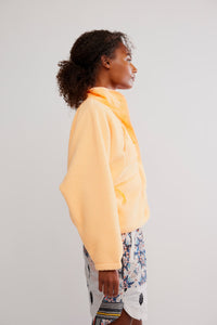 Free People Hit The Slopes Fleece Jacket/Neon Clementine