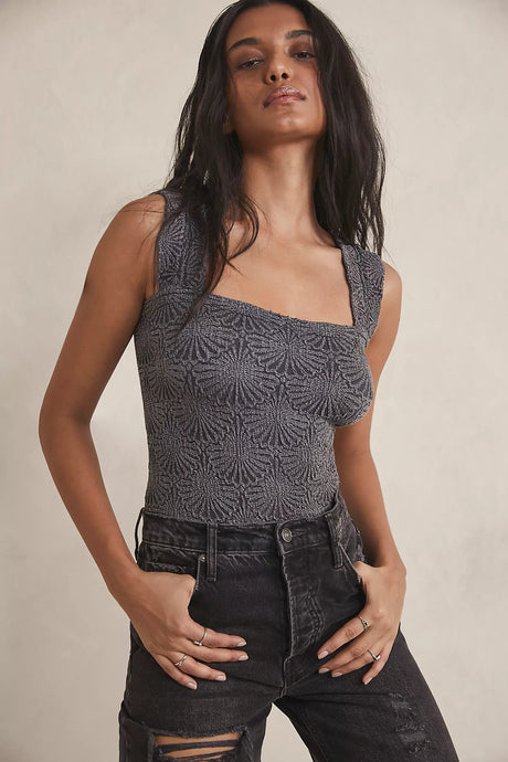 Free People Love Letter Cami/Black