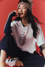 Load image into Gallery viewer, Free People Inspire Buti Logo Tee/White Combo