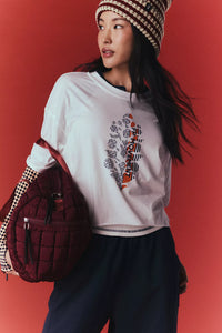 Free People Inspire Buti Logo Tee/White Combo