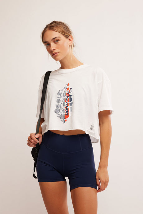 Free People Inspire Buti Logo Tee/White Combo