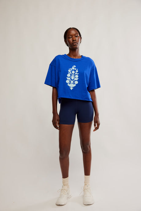 Free People Inspire Buti Logo Tee/Electtic Shock Sea