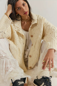 Free People Heart You Cardigan/Ivory
