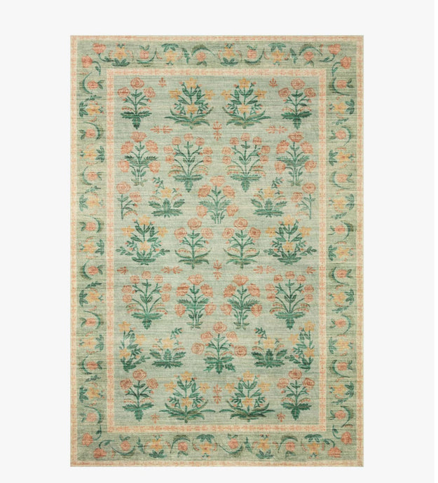 Rifle Paper X Loloi Rug Eden Collection Mughal Rose Power Loomed Rug/