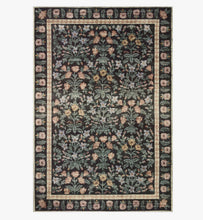 Load image into Gallery viewer, Rifle Paper X Loloi Rugs Eden CollectionMughal Garden Power Loomed Rug/Black
