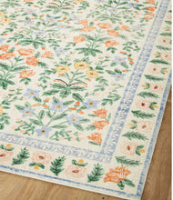 Load image into Gallery viewer, RiflePaper X Loloi Rugs Eden Collection Mughal Garden Power Loomed Rug/Cream