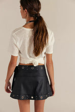 Load image into Gallery viewer, Free People We The Free Cassis Vegan Leather Wrap Skirt/Black