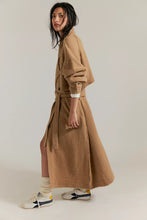 Load image into Gallery viewer, Free People We The Free Trespass Maxi Cardi/Morning Sand