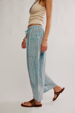Load image into Gallery viewer, Free People Quinn Striped Pants/Prep Rouge Combo