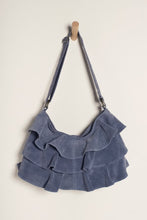 Load image into Gallery viewer, Free Preople Rae Ruffle Shoulder Bag/Slate