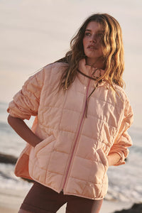 Free people Pippa Packable Puffer Jacket/Peaches