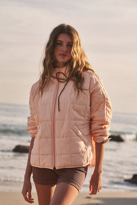 Free people Pippa Packable Puffer Jacket/Peaches