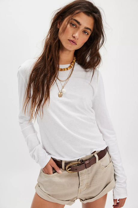 Free People We The Free Nova Long-Sleeve Tee/Ivory