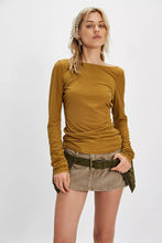 Load image into Gallery viewer, Free People Riley Tee/Dried Tobacco