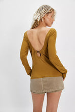 Load image into Gallery viewer, Free People Riley Tee/Dried Tobacco