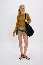 Load image into Gallery viewer, Free People Riley Tee/Dried Tobacco