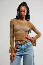 Load image into Gallery viewer, Free People Lace Layering Long Sleeve/Dutch Cocoa