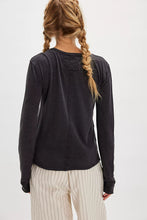 Load image into Gallery viewer, Free People We The Free Nova Long-Sleeve Tee/Black