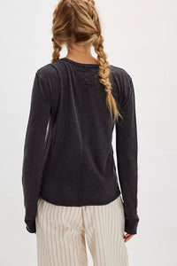 Free People We The Free Nova Long-Sleeve Tee/Black