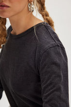 Load image into Gallery viewer, Free People We The Free Nova Long-Sleeve Tee/Black