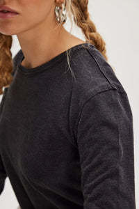 Free People We The Free Nova Long-Sleeve Tee/Black