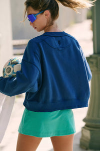 Free People Intercept Pullover/Black Grape