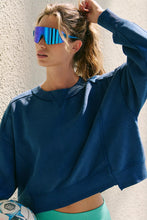 Load image into Gallery viewer, Free People Intercept Pullover/Black Grape