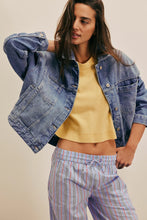 Load image into Gallery viewer, Free People We The Free Opal Swing Denim Jacket /Cowboy Romance