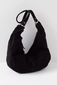 Free People Roma Suede Tote Bag/ Black
