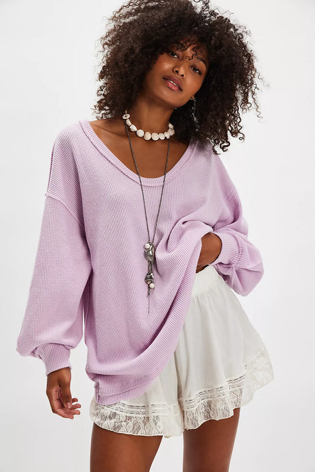 Free People We The Free Coast 2 Coast Thermal /Blush Lilac