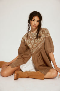 Free People Orson Mini Dress/Army Combo
