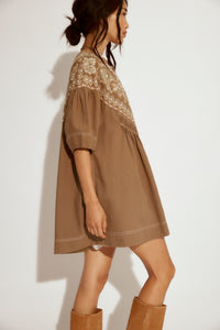 Free People Orson Mini Dress/Army Combo