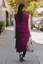 Load image into Gallery viewer, Free People On The Move Packable Puffer Vest/Black Cherry