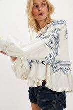 Load image into Gallery viewer, Free People Holly Long Sleeve Knit Top/Eggnog Combo