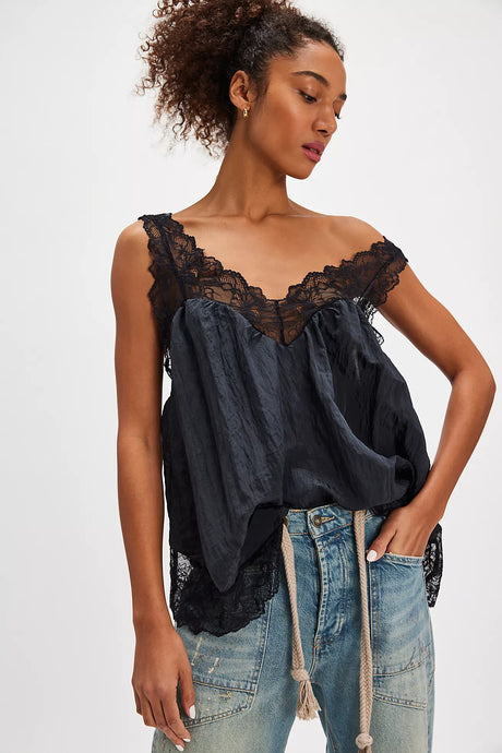 Free People Lacey Essential Tunic/Black