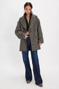Free People Ari Wool Peacoat/Black