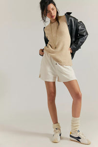 Free People Margot Sweater Tee/Pearl Melange