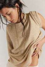 Load image into Gallery viewer, Free People Margot Sweater Tee/Pearl Melange