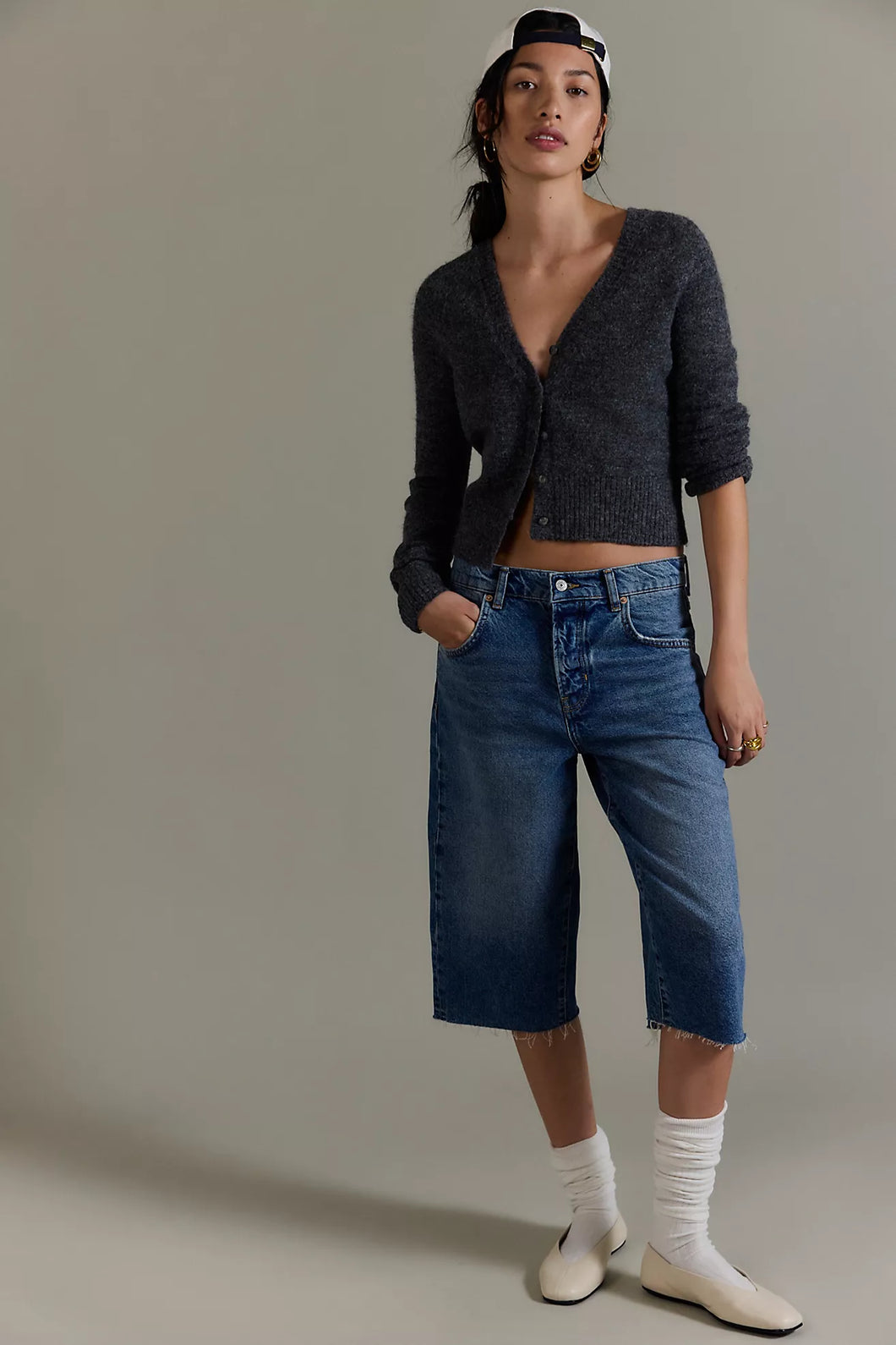 Free PeopleSchool Girl Cardigan/Charcoal Heather