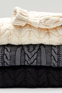Free People Frankie Cable Sweater/Black