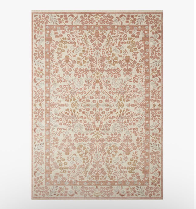 Rifle Paper X Loloi Rugs Holland Collection/Lotte Blush