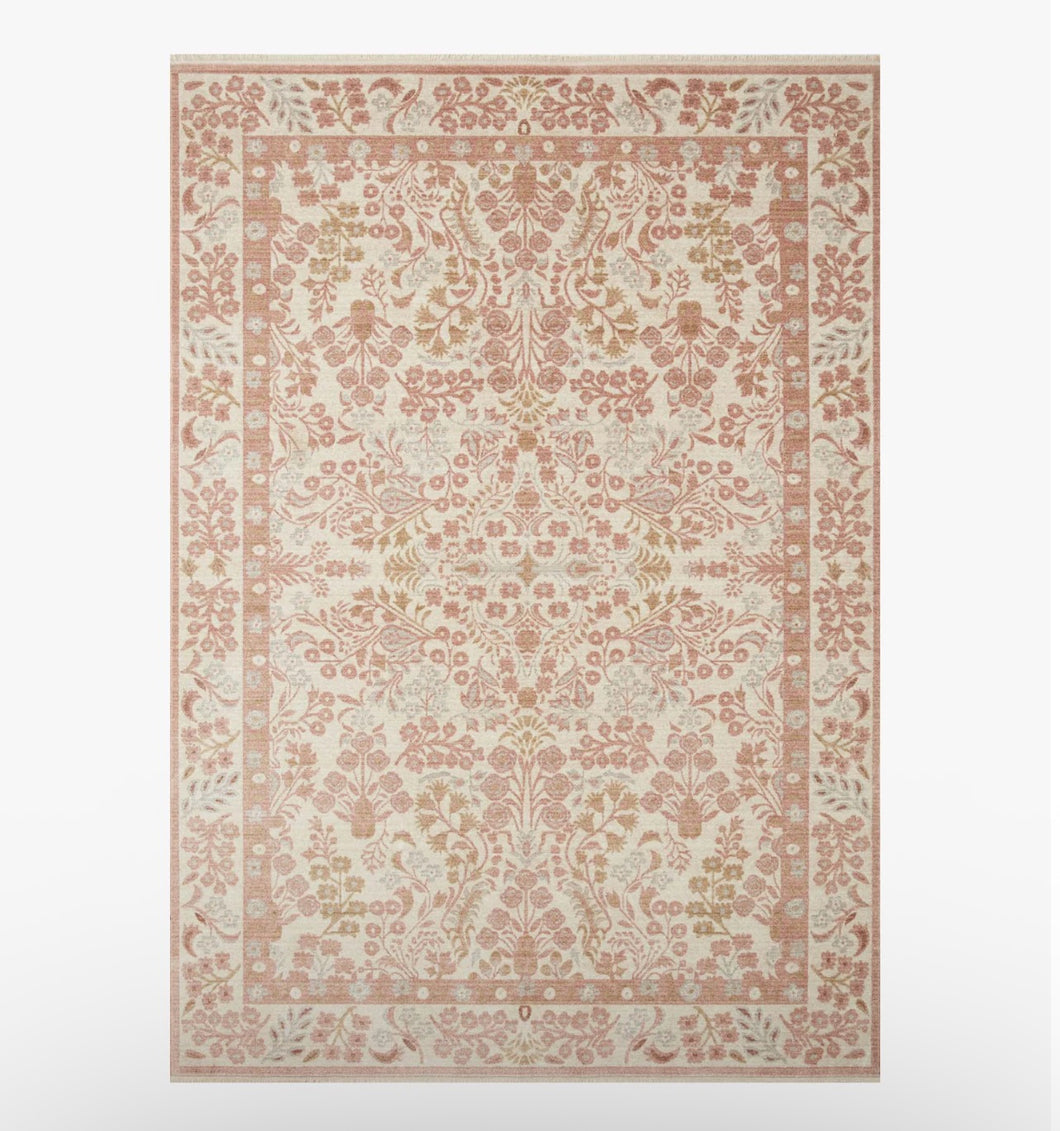 Rifle Paper X Loloi Rugs Holland Collection/Lotte Blush