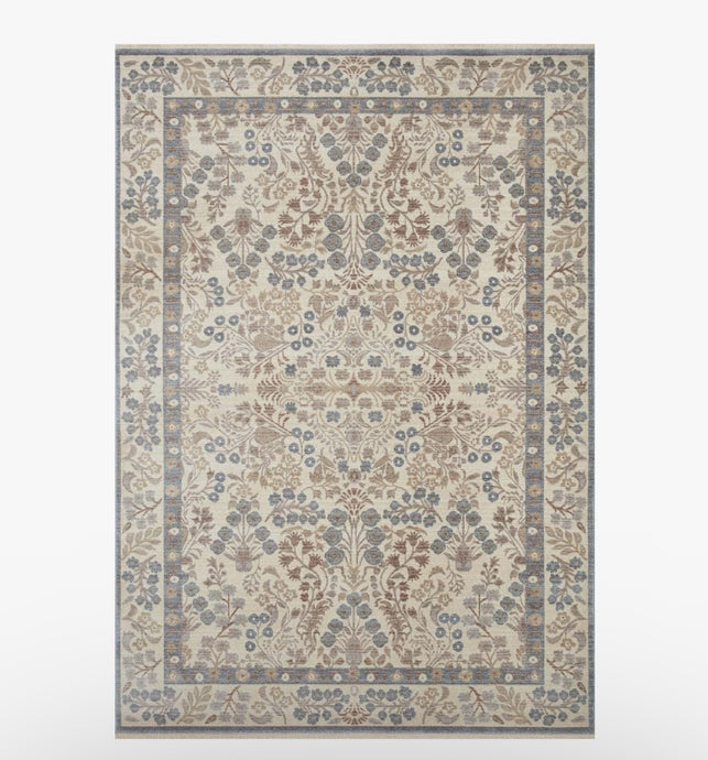 Rifle Paper X Loloi Holland Lotte Power-Loomed Rug /Stone